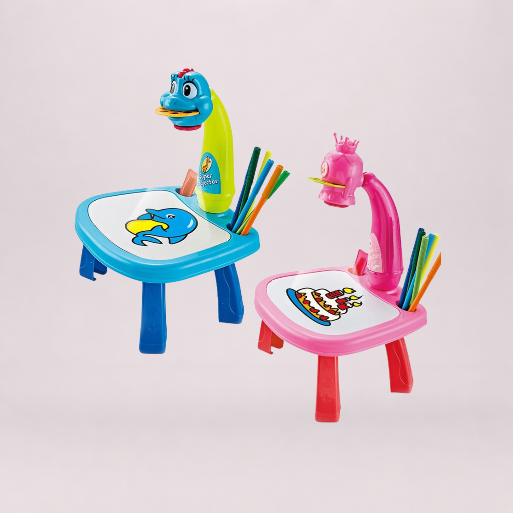 LED Projector Art Painting Table for Kids